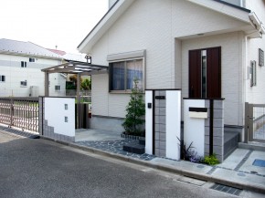 使い勝手のよい外構　～立川市柏町～１