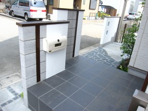 使い勝手のよい外構　～立川市柏町～３