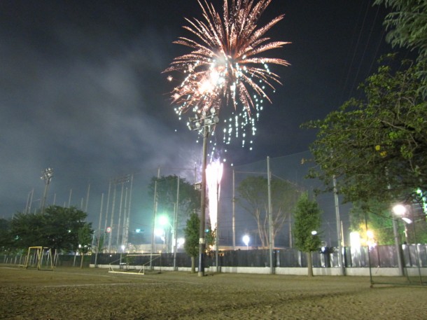 「昭島市民くじら祭り」花火大会　2010年8月7日