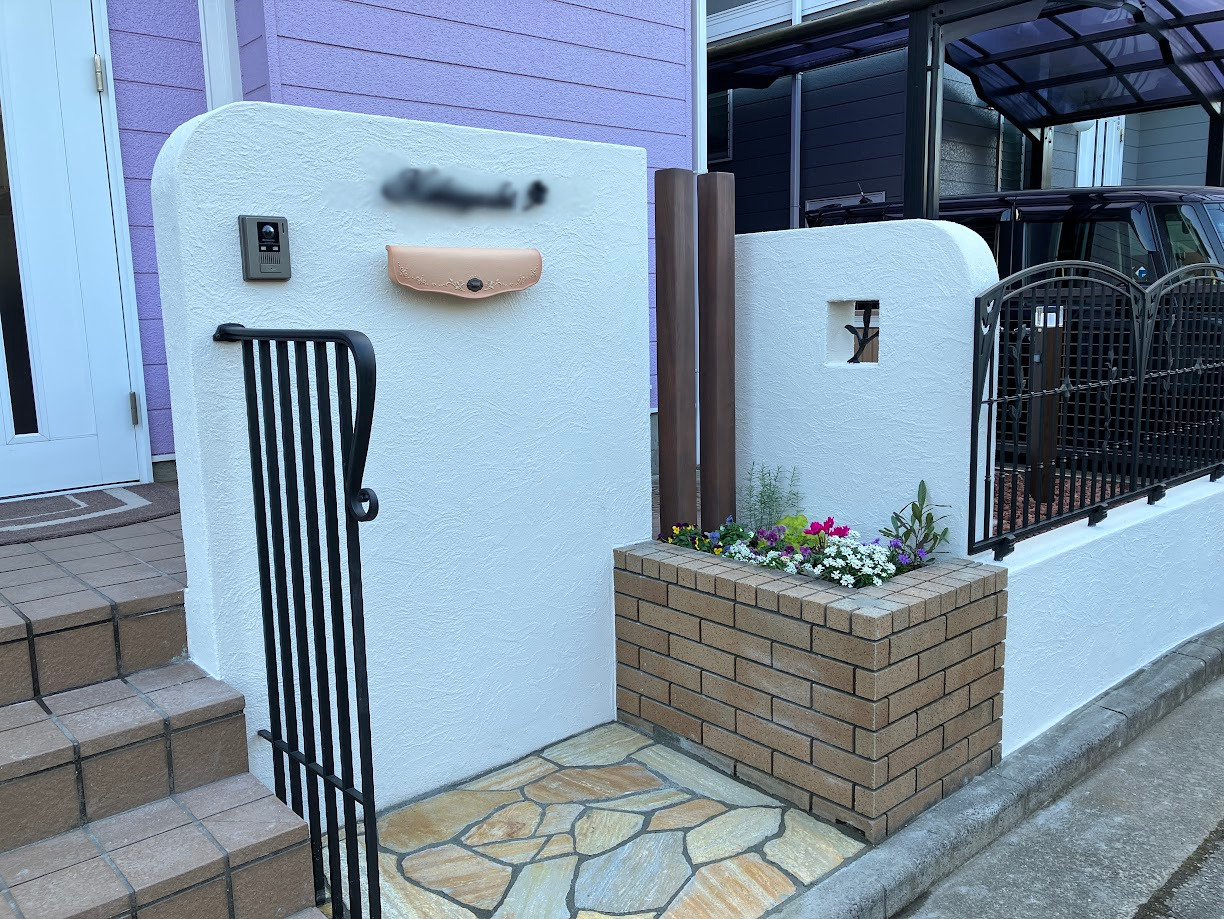 印象度がよりアップした門周りリフォーム～昭島市～