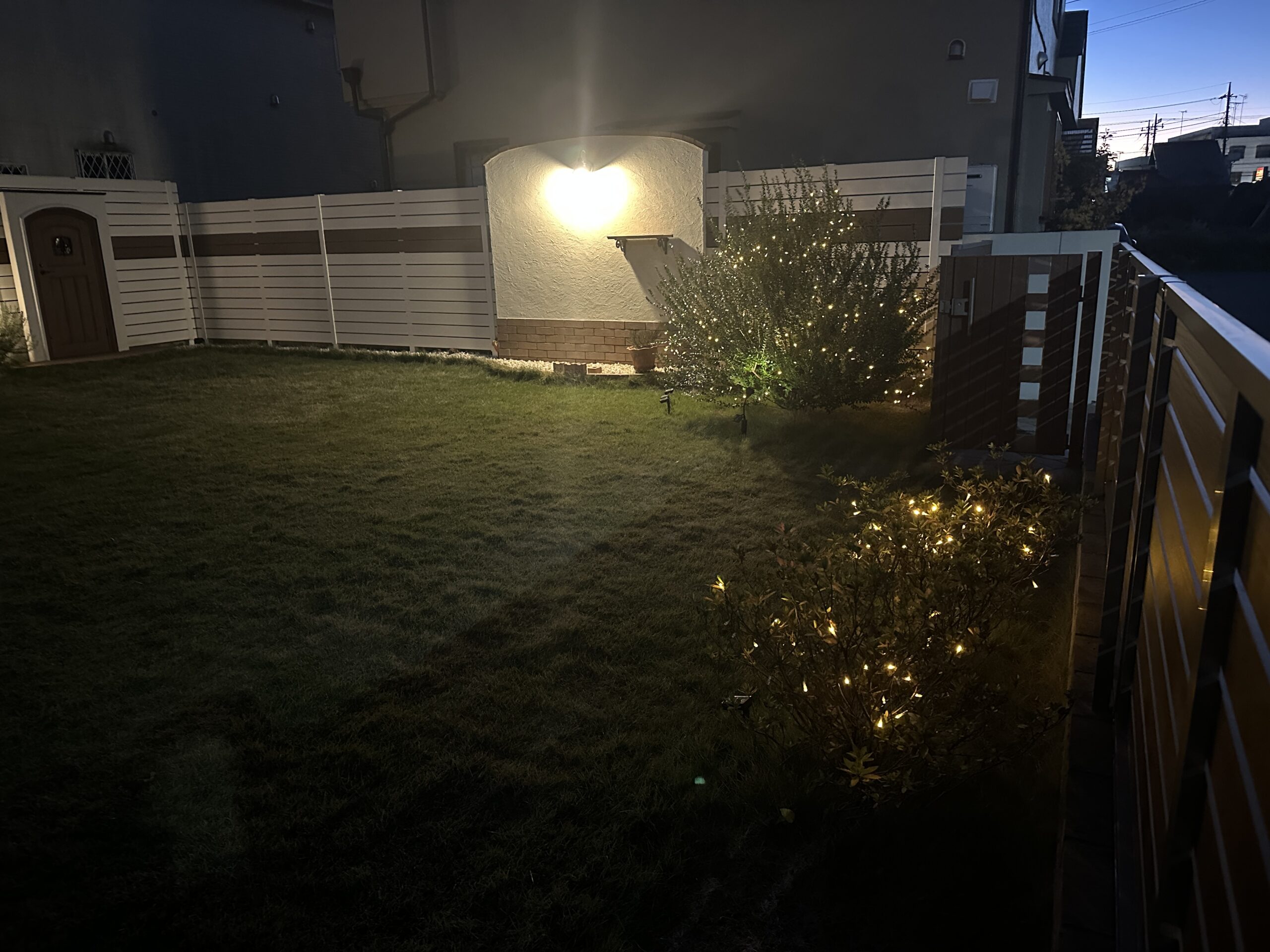 ドッグランのライティング　～立川市～