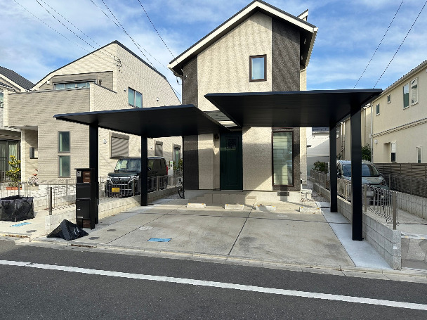 カーポートF-Ⅱを2台設置　～国分寺市～