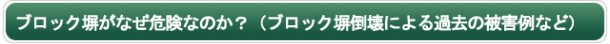 ブロック塀がなぜ危険なのか?(ブロック塀倒壊による過去の被害例など) ブロック塀がなぜ危険なのか?(ブロック塀倒壊による過去の被害例など)